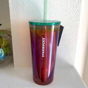 Starbucks 50th Anniversary Iridescent Glass Tumblr